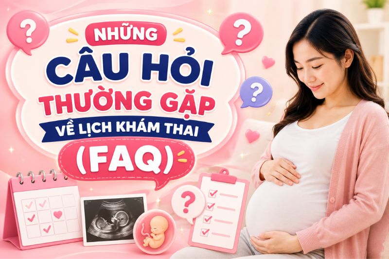 những câu hỏi thường gặp về lịch khám thai